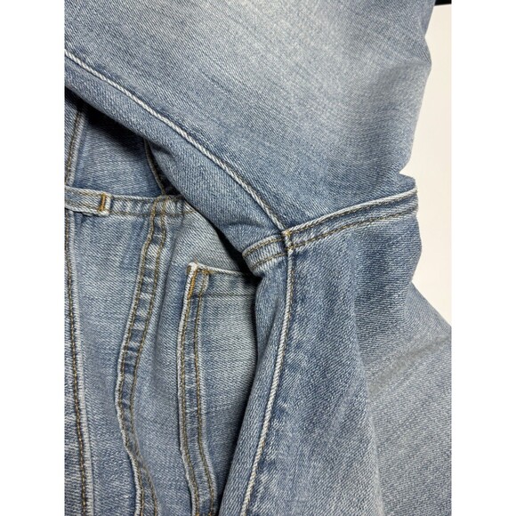 L’Agence  High Rise Straight Leg Light Wash Destroyed Knee Jeans Size 25 - Picture 12 of 12